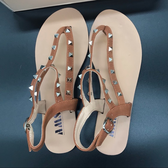 sandals, brand new in box. AMS NATALIE4, color is Whisky. - Picture 8 of 9